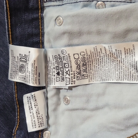 LEVI'S 559 Relaxed Fit Straight Leg Blue Denim Jeans 32x34 - Picture 10 of 15